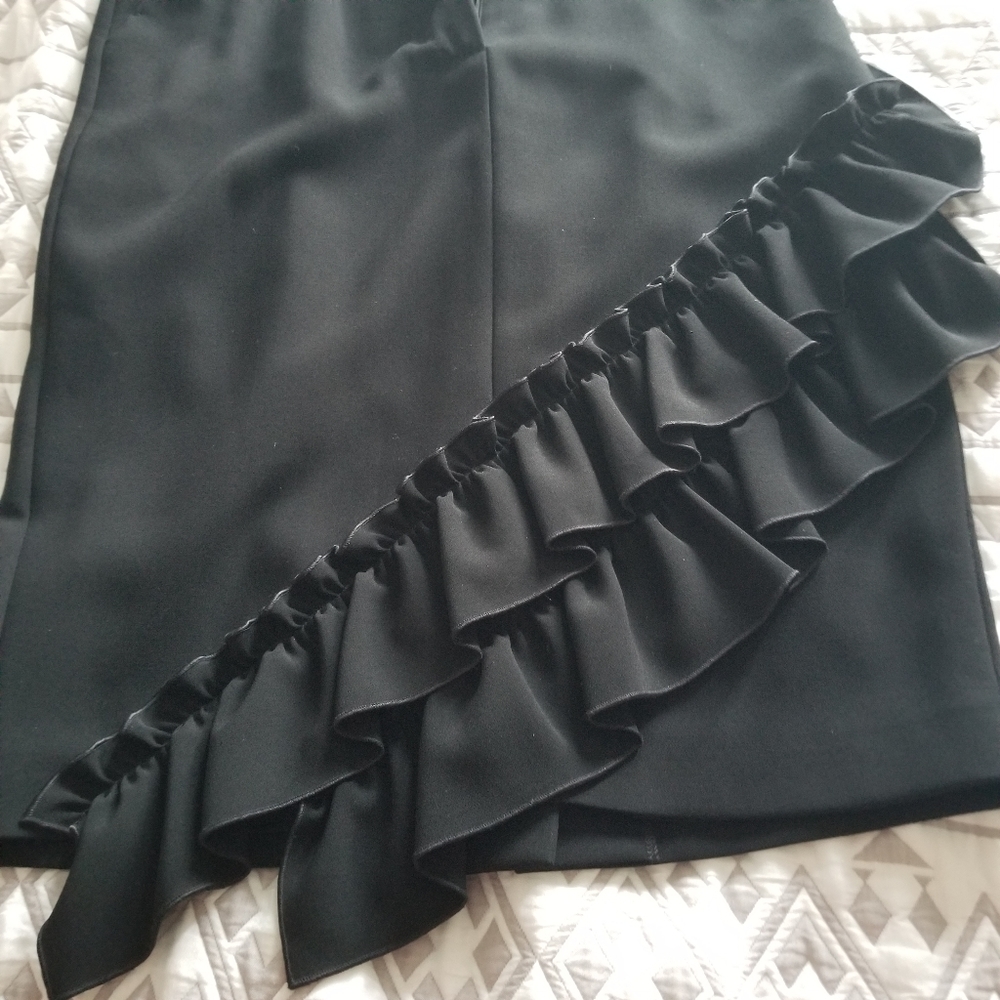 Max Mara Elis Ruffle Skirt Size 12 - Picture 4 of 6